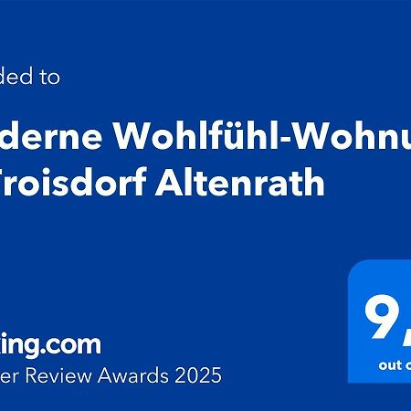Moderne Wohlfuehl-Wohnung In Troisdorf Altenrath Zewnętrze zdjęcie